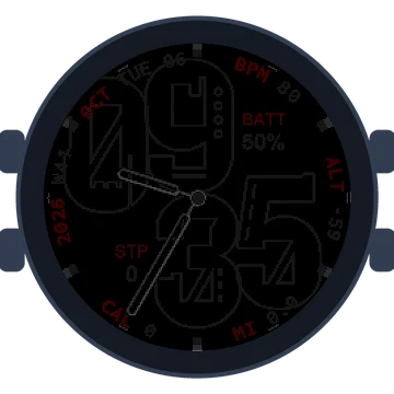 Metal Look Big Numbers Gen3 epix (Gen 2)