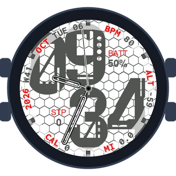 Metal Look Big Numbers Gen3 epix (Gen 2)
