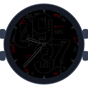 Metal Look Big Numbers Gen3 epix Pro (Gen 2)