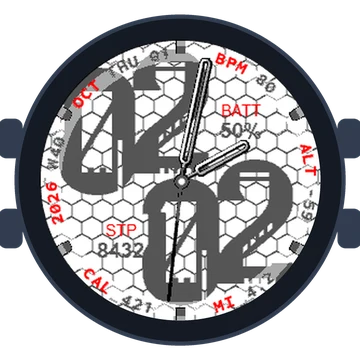 Metal Look Big Numbers Gen3 fēnix 7