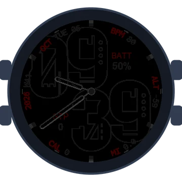 Metal Look Big Numbers Gen3 fēnix 8