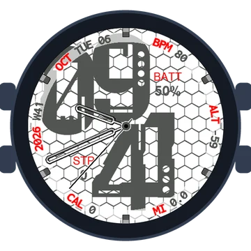Metal Look Big Numbers Gen3 fēnix 9