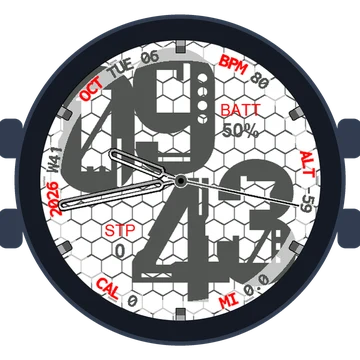 Metal Look Big Numbers Gen3 – fēnix 9 Pro 47mm