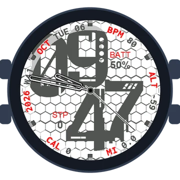 Metal Look Big Numbers Gen3 Forerunner 170