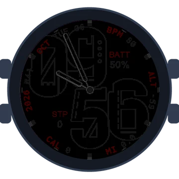 Metal Look Big Numbers Gen3 MARQ (Gen 2) Athlete