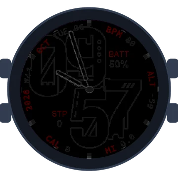 Metal Look Big Numbers Gen3 MARQ (Gen 2) Aviator