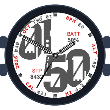 Metal Look Big Numbers Gen3 MARQ Aviator
