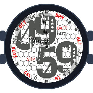Metal Look Big Numbers Gen3 Venu 2 Plus