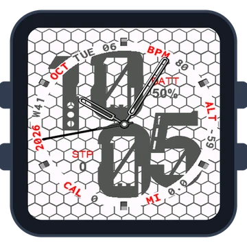 Metal Look Big Numbers Gen3 Venu Sq 2