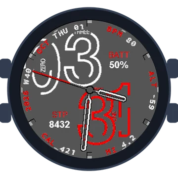 Numberfully Big Numbers Gen3 fēnix 5