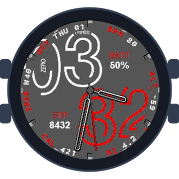 Numberfully Big Numbers Gen3 fēnix 5 Plus