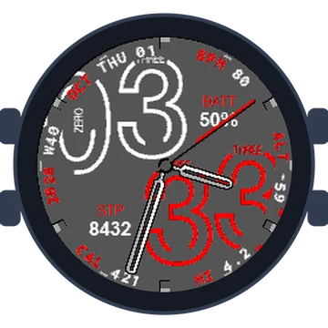 Numberfully Big Numbers Gen3 fēnix 5S
