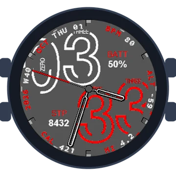 Numberfully Big Numbers Gen3 fēnix 5S Plus