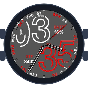 Numberfully Big Numbers Gen3 fēnix 5X Plus