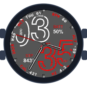 Numberfully Big Numbers Gen3 fēnix 6