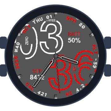 Numberfully Big Numbers Gen3 fēnix 6 Pro
