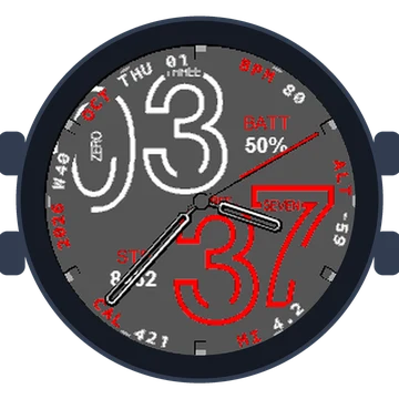 Numberfully Big Numbers Gen3 fēnix 6S