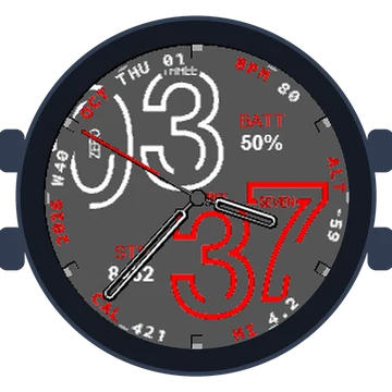 Numberfully Big Numbers Gen3 fēnix 6S Pro