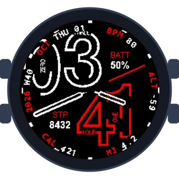 Numberfully Big Numbers Gen3 Forerunner 55