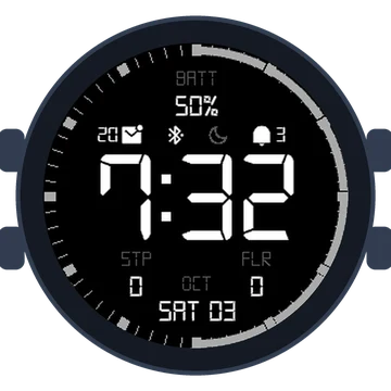 Simple Large Digital Original Gen3 fēnix 6