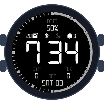 Simple Large Digital Original Gen3 fēnix 6X Pro