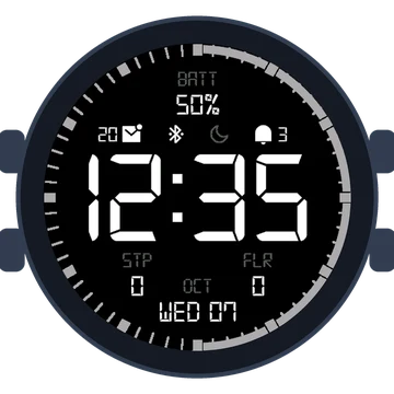 Simple Large Digital Original Gen3 – fēnix 9 Pro 47mm