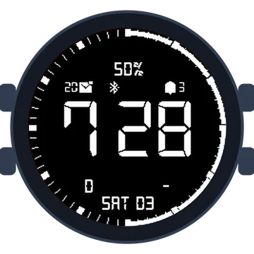 Simple Large Digital Original Gen3 Forerunner 55