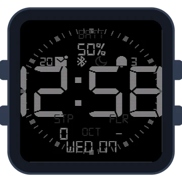 Simple Large Digital Original Gen3 Venu Sq 2