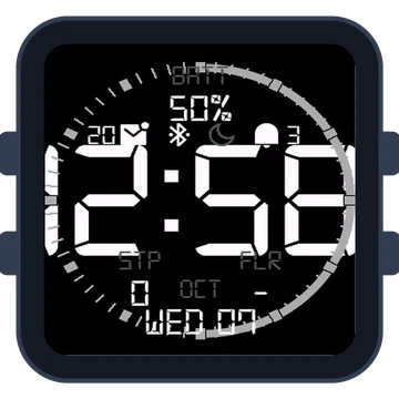 Simple Large Digital Original Gen3 Venu Sq 2