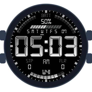 Simple Large Digital Gen3 Forerunner 570