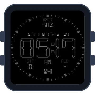 Simple Large Digital Gen3 Venu Sq 2