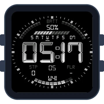 Simple Large Digital Gen3 Venu Sq 2