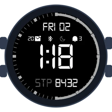 Simple Large Digital No.2 Gen3 fēnix 6