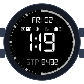 Simple Large Digital No.2 Gen3 fēnix 6 Pro