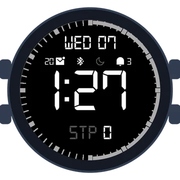Simple Large Digital No.2 Gen3 Forerunner 570