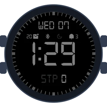Simple Large Digital No.2 Gen3 Forerunner 970