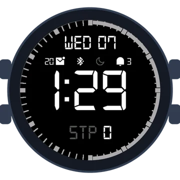 Simple Large Digital No.2 Gen3 Forerunner 970