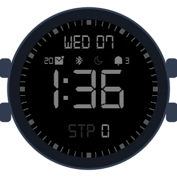 Simple Large Digital No.2 Gen3 Venu 2S