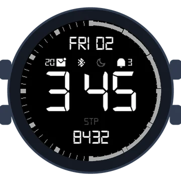Simple Large Digital No.3 Gen3 fēnix 6
