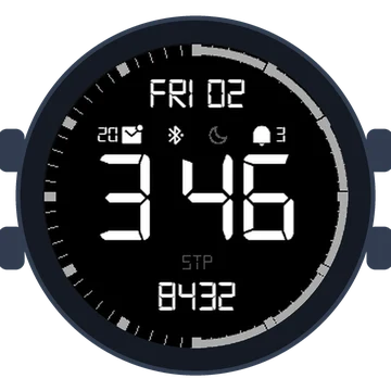 Simple Large Digital No.3 Gen3 fēnix 6 Pro