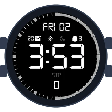 Simple Large Digital No.3 Gen3 fēnix 7