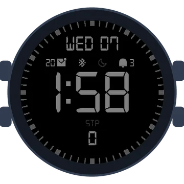 Simple Large Digital No.3 Gen3 fēnix 8