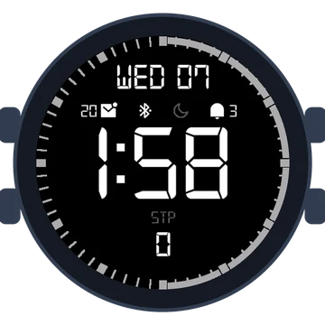 Simple Large Digital No.3 Gen3 fēnix 8