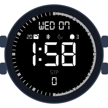 Simple Large Digital No.3 Gen3 fēnix 8 Pro
