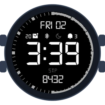 Simple Large Digital No.3 Gen3 fēnix Chronos