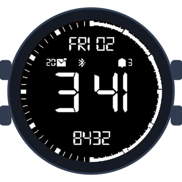 Simple Large Digital No.3 Gen3 Forerunner 55