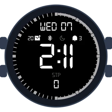 Simple Large Digital No.3 Gen3 Forerunner 965