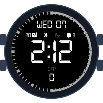 Simple Large Digital No.3 Gen3 Forerunner 970