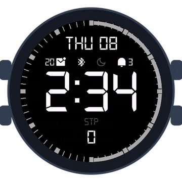 Simple Large Digital No.3 Gen3 Instinct 3 AMOLED