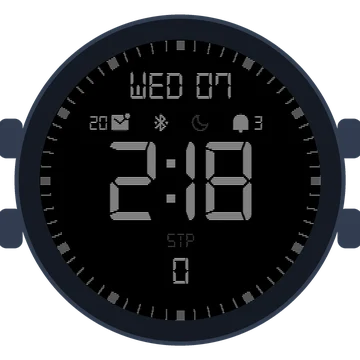 Simple Large Digital No.3 Gen3 Venu 2 Plus
